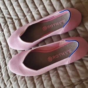 Rothy's The Flat shoe. Pink. Womens Size 10